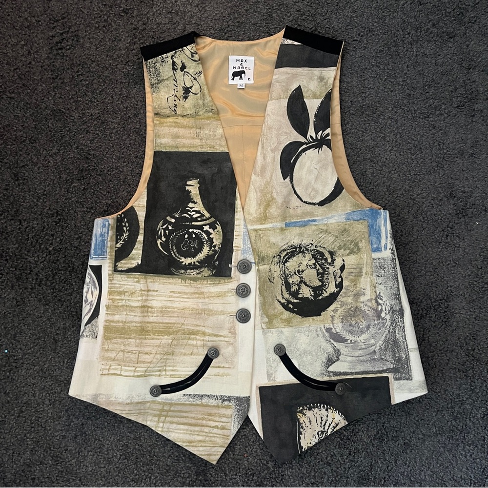 VINTAGE MAX & MABEL PATCHWORK VEST